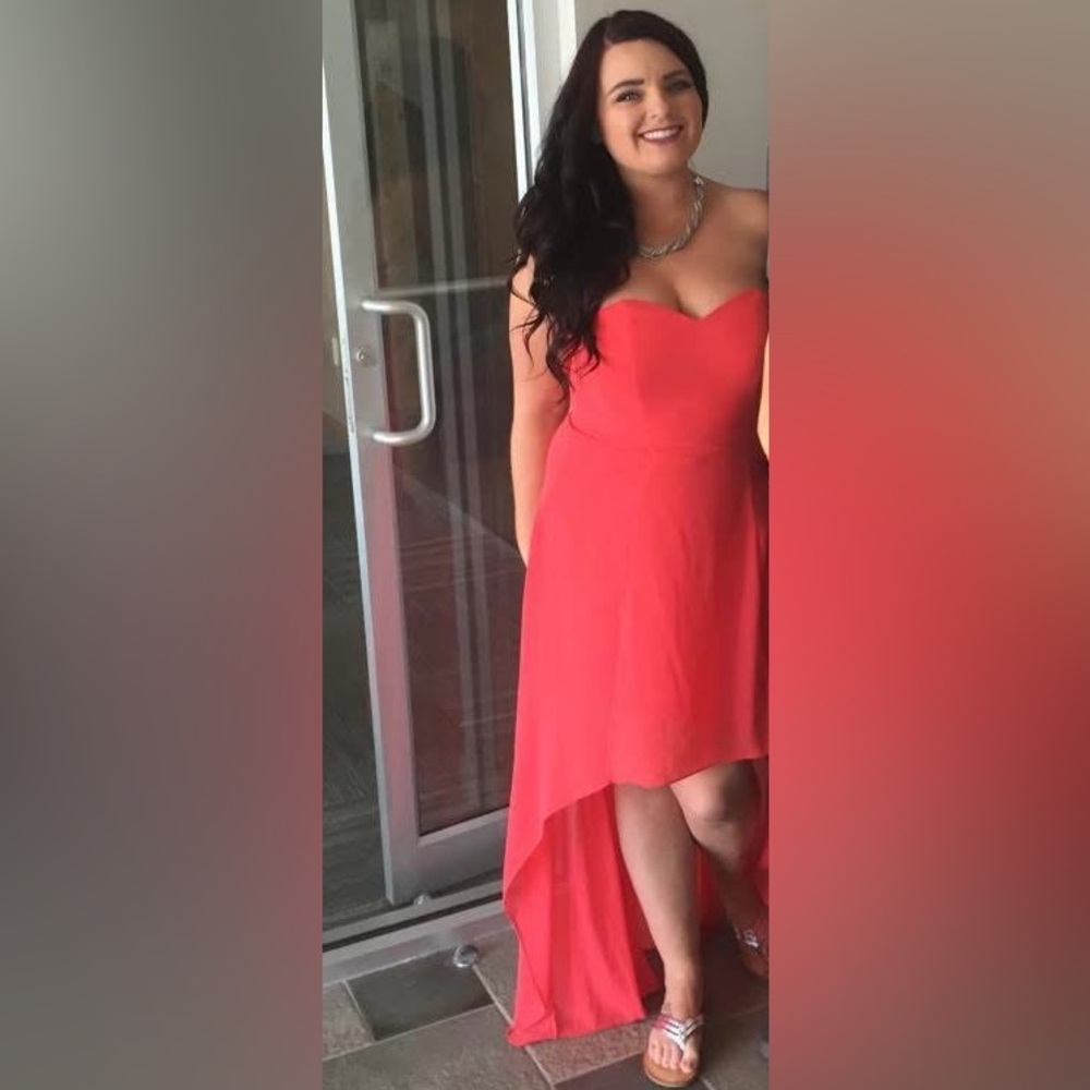 Coral dress